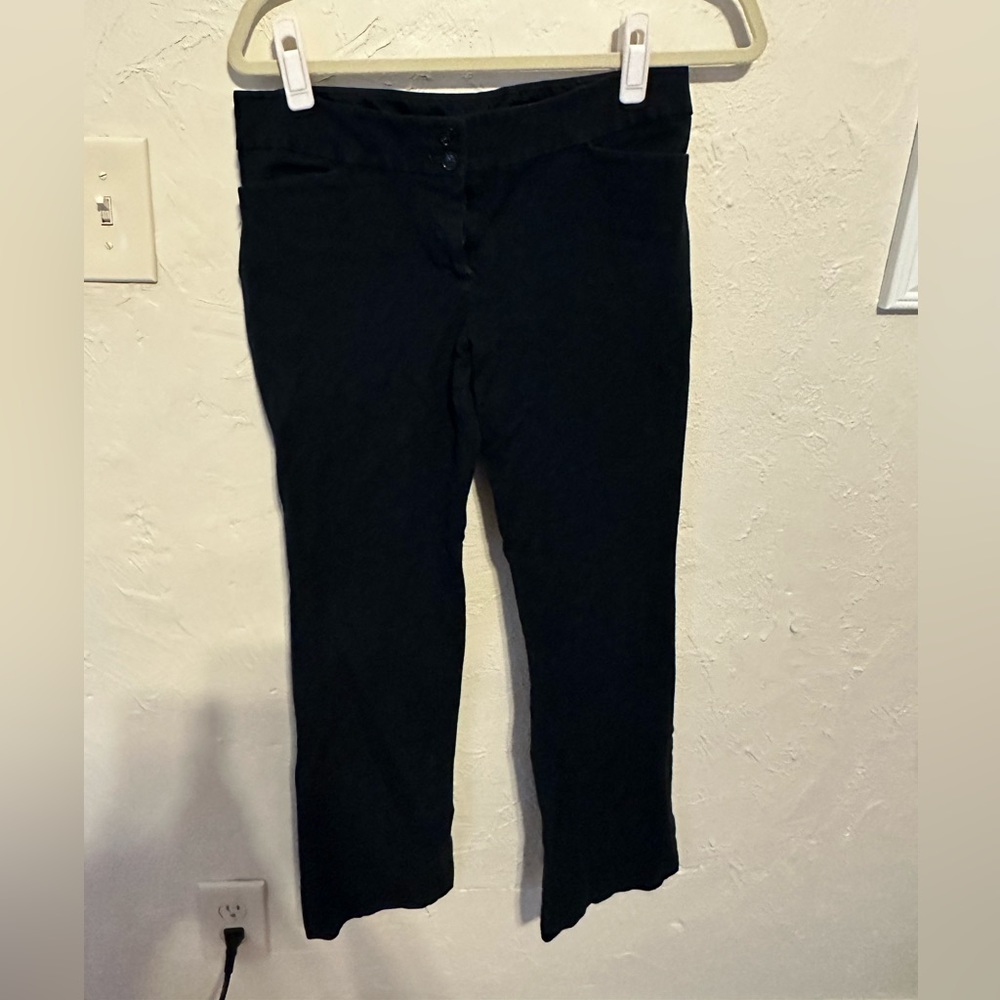 LOFT Marisa Black Bootcut Pants, 6P